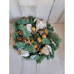 Wreath apple glitter hanging decor xmas mistletoe decor